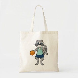 Bolsa Tote Jogador de basquete Racoon