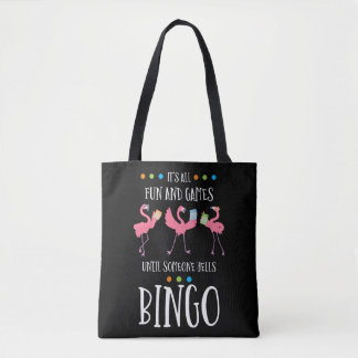 Bolsa Tote Jogador de Bingo, Flamingo, Bingo Balls