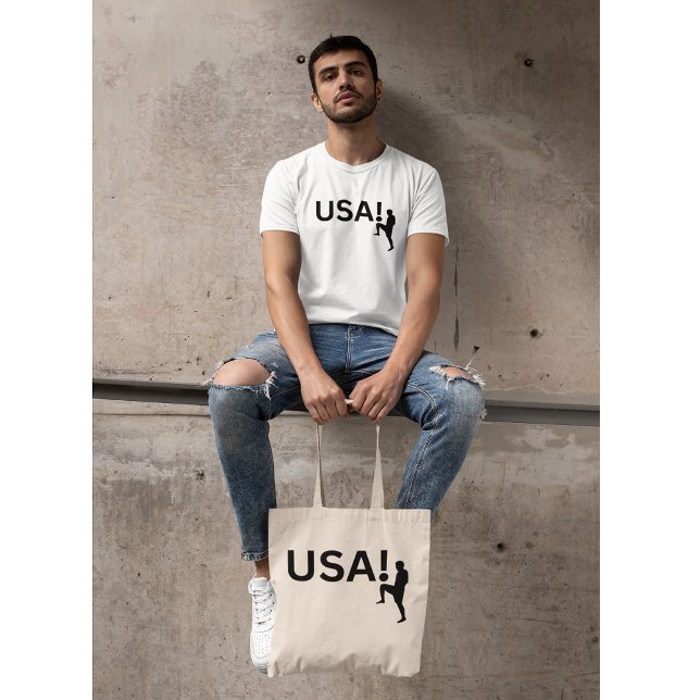 Bolsa Tote jogador de futebol americano (Criador carregado)