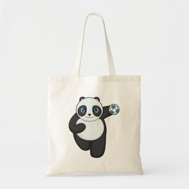 Bolsa Tote Jogador de handebol Panda Handebol (Frente)