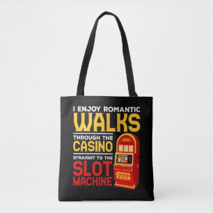 Bolsa Tote Jogador De Máquinas De Slot Funny Casino Jogo Hum