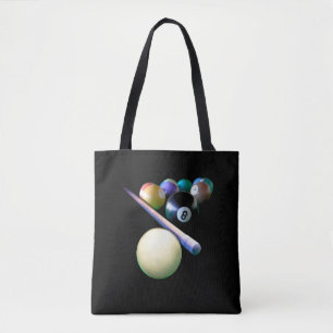 Bolsa Tote Jogador de Piscina do Billiard Balls Cue Snooker