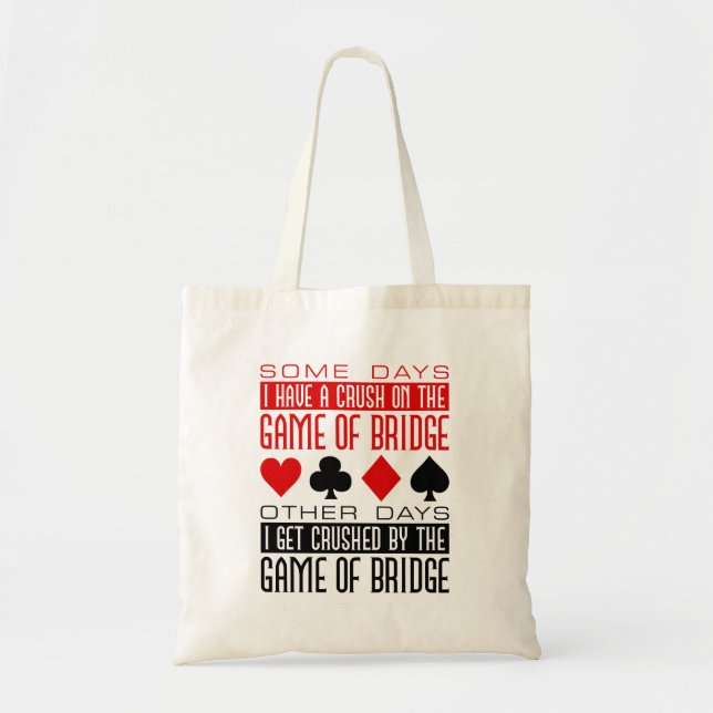 Bolsa Tote Jogador de Ponte Engraçado Jogo Esmagado da Ponte (Frente)
