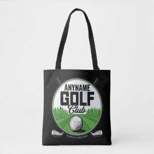 Bolsa Tote Jogador do Clube Golf Pro Golf, nome personalizado