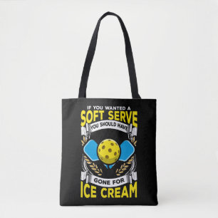 Bolsa Tote Jogador Engraçado Pickleball Serve Esporte Sarcá