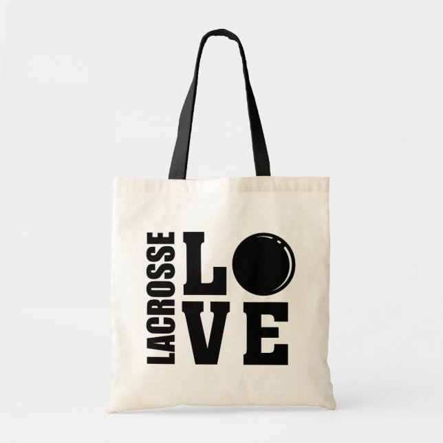 Bolsa Tote Jogadores de Lacrosse, Lacrosse Love (Frente)