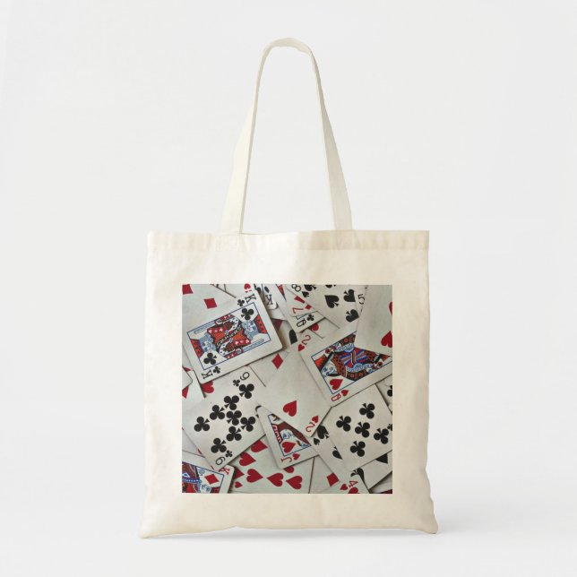 Bolsa Tote Jogando Cartões Jogos de Poker Rainha King (Frente)