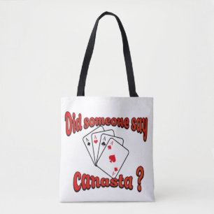 Bolsa Tote Jogar cartas Canasta