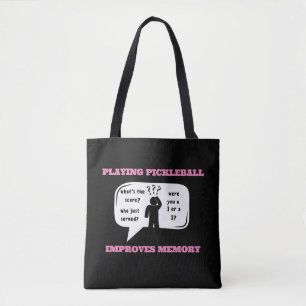 Bolsa Tote Jogar Pickleball melhora a memória de forma engraç