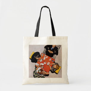 Bolsa Tote Jogo da ponte por Norman Rockwell
