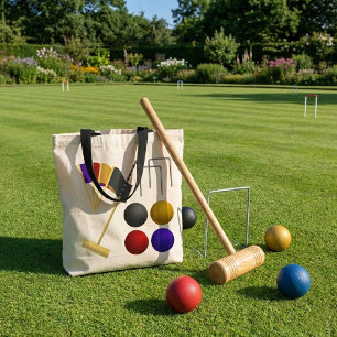 Bolsa Tote Jogo da sacola do Croquet