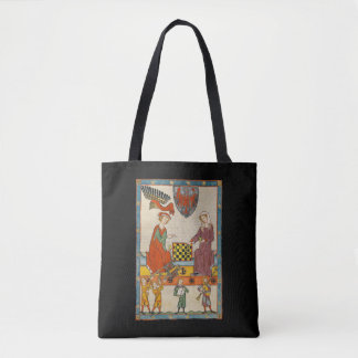 Bolsa Tote Jogo de Xadrez Codex Manesse Século XIV