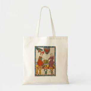 Bolsa Tote Jogo de Xadrez Codex Manesse Século XIV