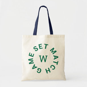 Bolsa Tote Jogo Defina Correspondência Monograma Verde Cabo N