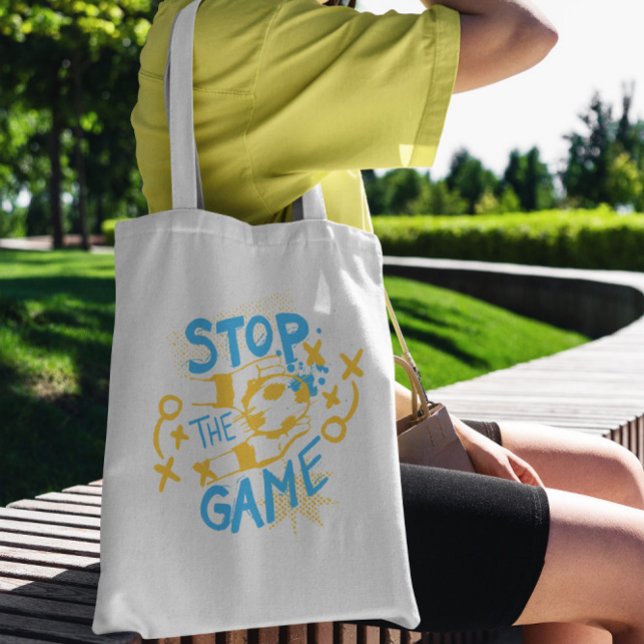 Bolsa Tote Jogo do Esporte do Futebol (Criador carregado)