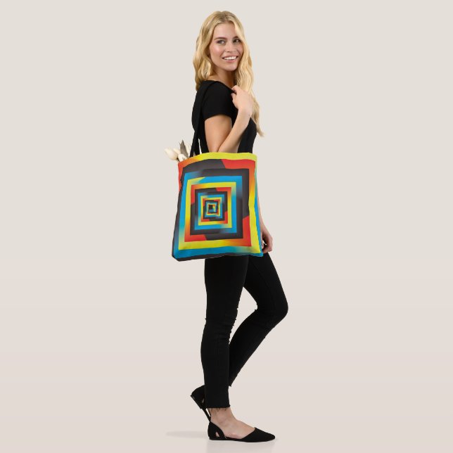 Bolsa Tote jogo quadrado cor pastel (No(a) Modelo)