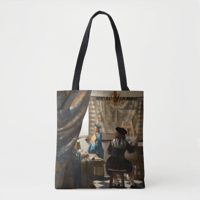 Bolsa Tote Johannes Vermeer - A Alegoria da Pintura (Frente)