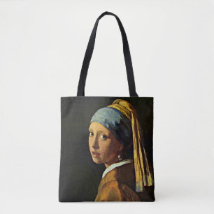 Bolsa Tote Johannes Vermeer art - Garota com um brinco de pér