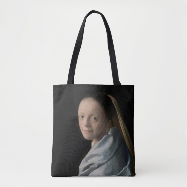 Bolsa Tote Johannes Vermeer - Estudo de uma Jovem Mulher (Frente)