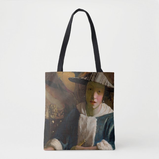 Bolsa Tote Johannes Vermeer - Garota com flauta (Frente)