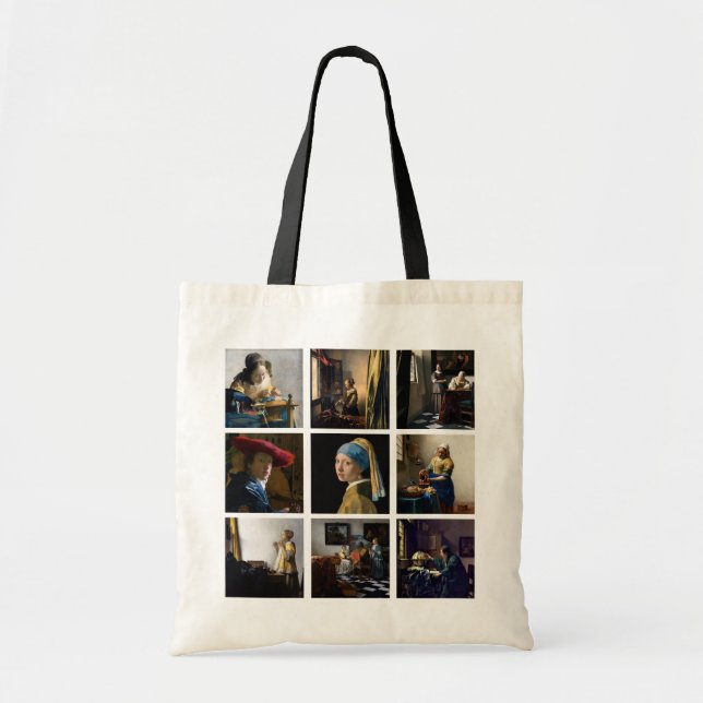 Bolsa Tote Johannes Vermeer - Grelha de Mastercastas (Frente)