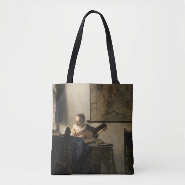 Bolsa Tote Johannes Vermeer - Jovem Mulher com Luta (Frente)