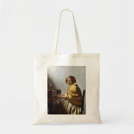Bolsa Tote Johannes Vermeer - Jovem Mulher Sentada na Virgina