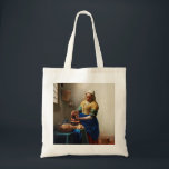 Bolsa Tote Johannes Vermeer. Milkmaid. Vintage belas artes<br><div class="desc">Johannes Vermeer "The Milkmaid" tote bag.</div>