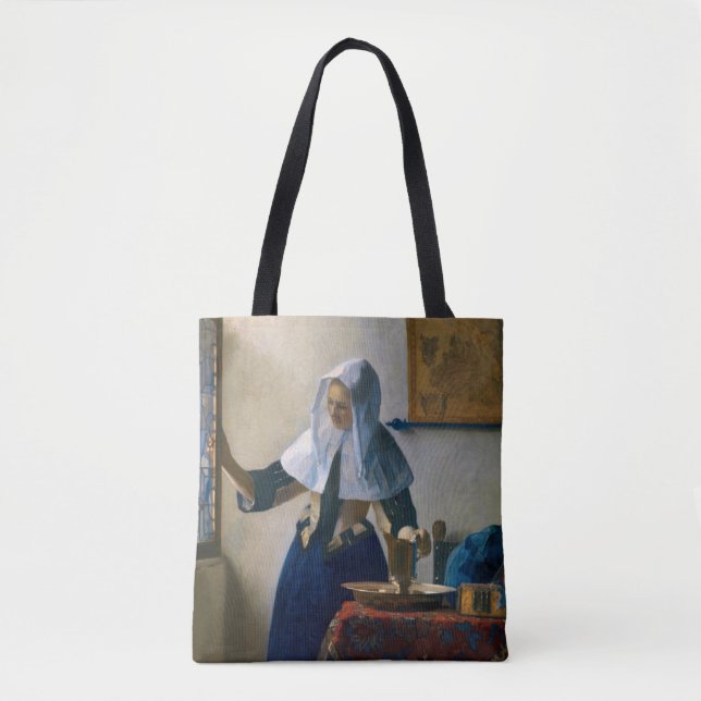 Bolsa Tote Johannes Vermeer - Mulher com Pitcher de Água (Frente)