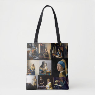 Bolsa Tote Johannes Vermeer - Patchwork de obras-primas