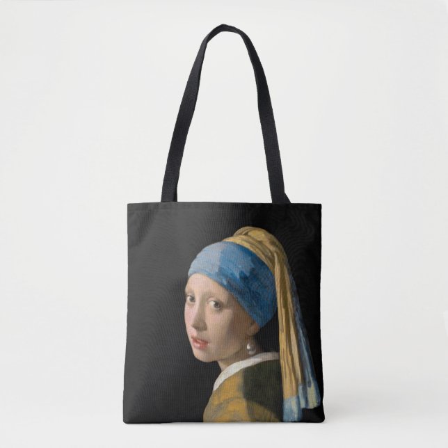 Bolsa Tote Johannes Vermeer - Rapariga com um Ouriço de Pérol (Frente)