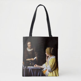 Bolsa Tote Johannes Vermeer - Senhora e Maid