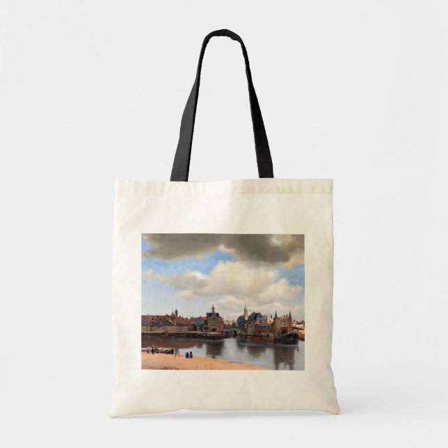 Bolsa Tote Johannes Vermeer - Visão de Delft (Frente)