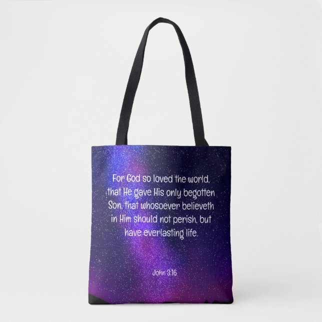 Bolsa Tote John 3:16 (Frente)