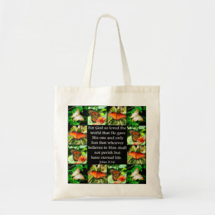 BOLSA TOTE JOHN 3:16 DESIGN DE BORRACHA