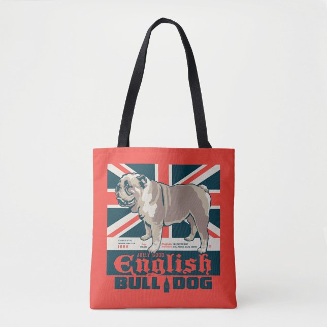Bolsa Tote Jolly Good English Bulldog (Frente)