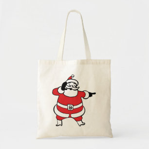 Bolsa Tote Jolly Santa Claus Chamando Reindeer no Natal