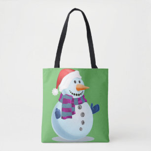 Bolsa Tote Jolly Snowman