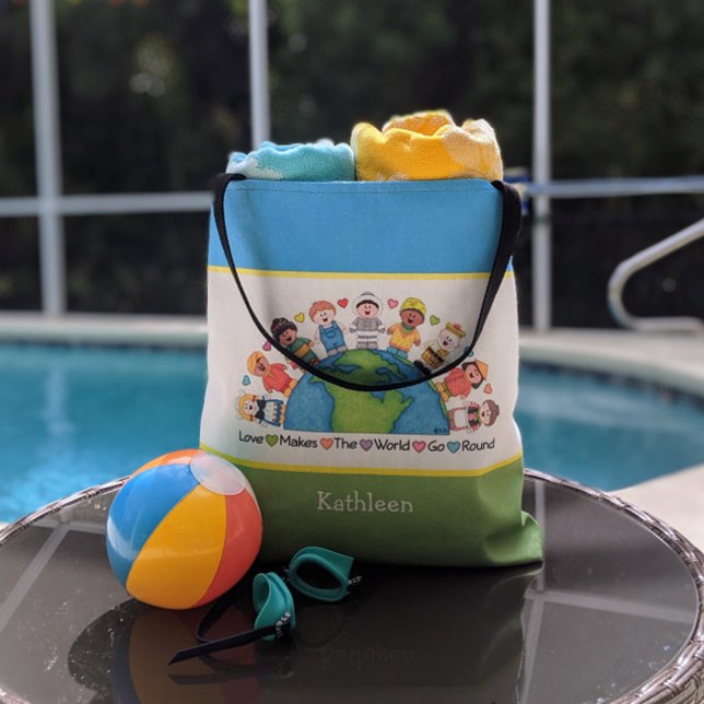 Bolsa Tote JollyKins Ama Faz O Mundo Voltar (Criador carregado)