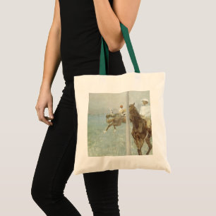 Bolsa Tote Jóqueis antes da raça por Edgar Degas