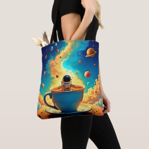 Bolsa Tote Jornada Cósmica do Café do Astronauta