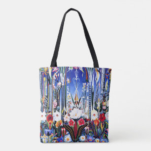 Bolsa Tote Joseph Stella trabalho de arte - Flores, Itália