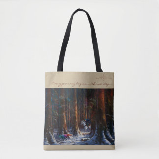 Bolsa Tote Journey begins - fantasy forest landscape art