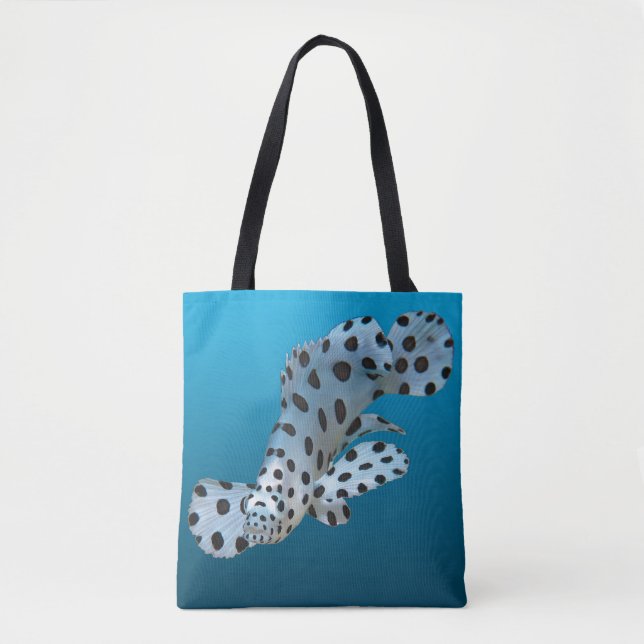 Bolsa Tote Jovem Agrupamento - Fundo azul gradiente | (Frente)