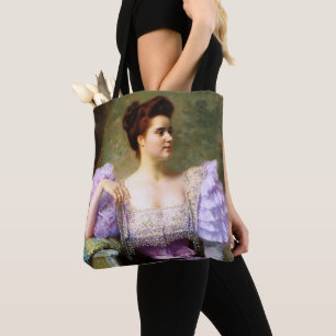 Bolsa Tote Jovem por um buquê de hidrangeas