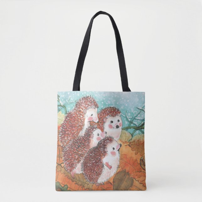 Bolsa Tote Jovens Hedgehogs (Frente)