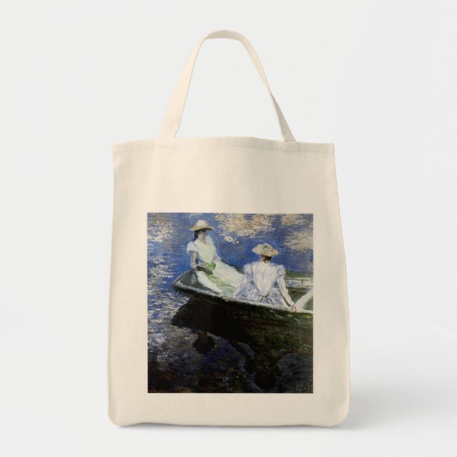 Bolsa Tote Jovens Meninas no Barco Remador (Frente)