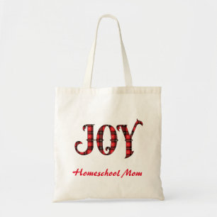 Bolsa Tote Joy Buffalo Xadrez Homeschool Mãe