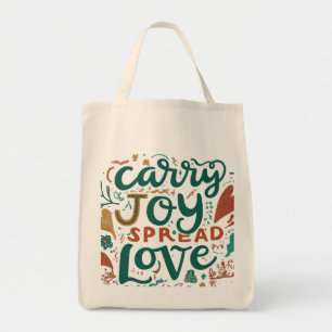 Bolsa Tote Joy carregar, Amor Espalhado - Saco de Tote de Com