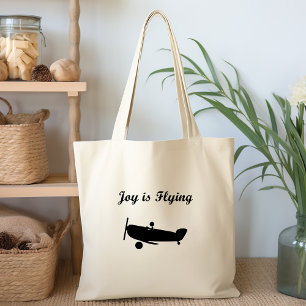 Bolsa Tote Joy é piloto piloto de avião leve-monotone